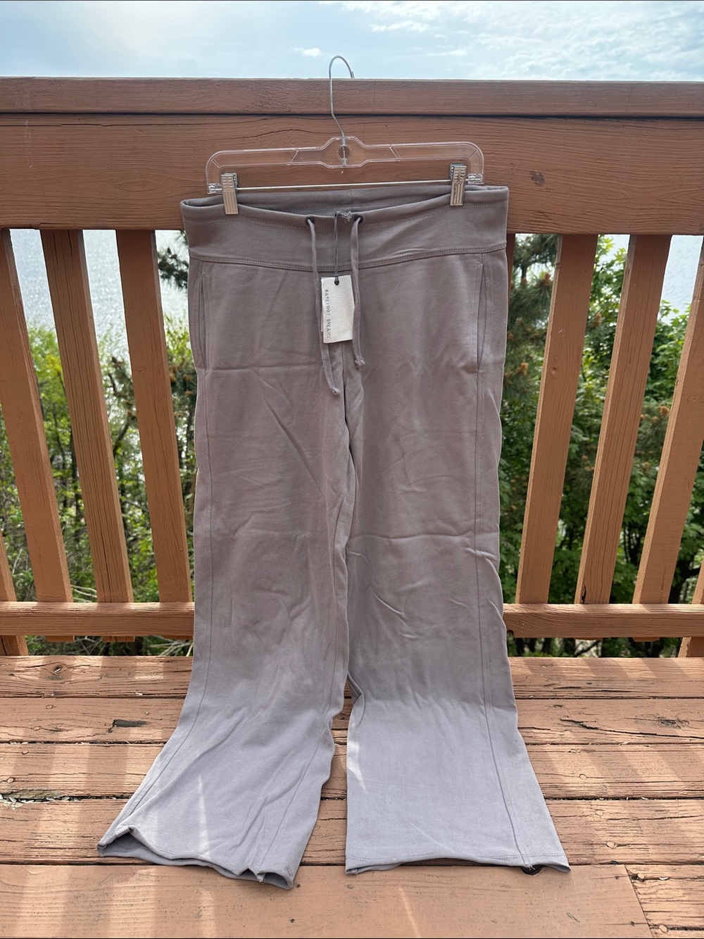Barefoot Dreams Women's Wide-Leg Lounge Pants in Light Gray